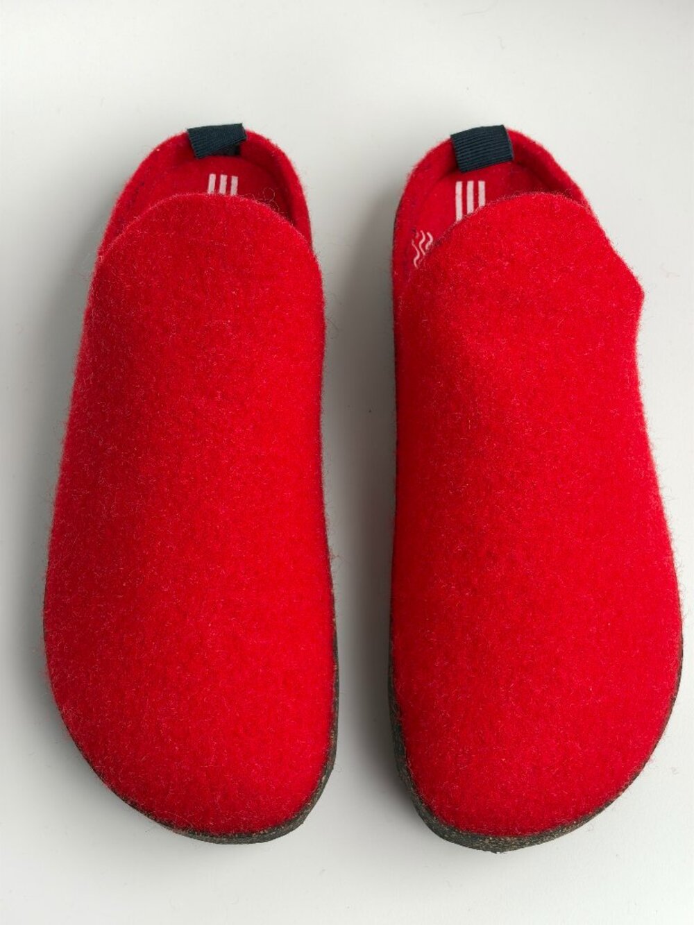 Women's wool round toe mules